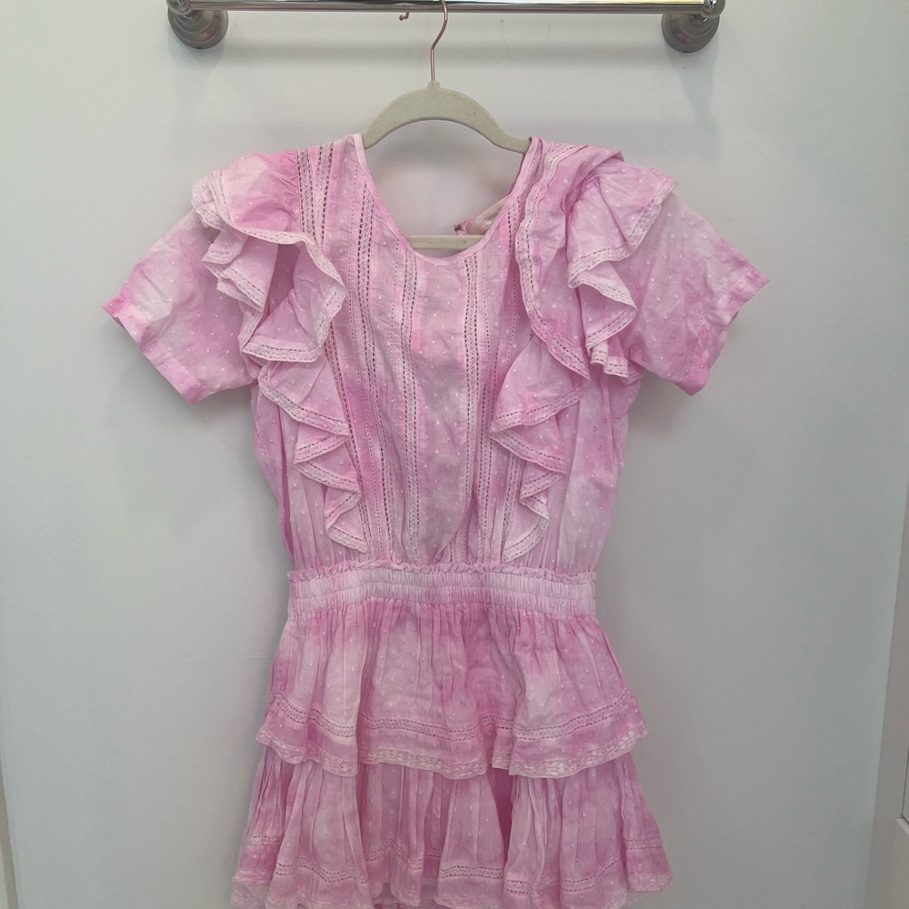 LoveShackFancy Natasha Pink Ruffle Dress